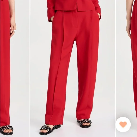 Ganni Light Twill Relaxed Suiting Pants - Picture 6 of 17